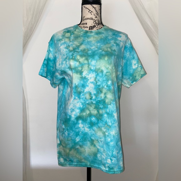 Tie Dye Handmade Crewneck T-Shirt - Picture 3 of 7